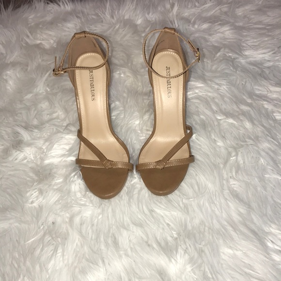 JustFab Shoes - Just fab tan heels